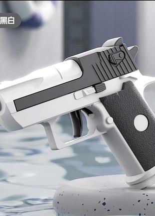 Пістолет desert eagle,літній водяний пістолет, іграшка,неелектричний, високого тиску " біло сірий"