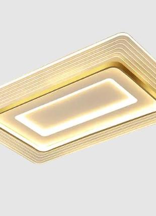 Світлодіодна люстра сафіт ajaccio pj824 110w 3000к-6500к золото