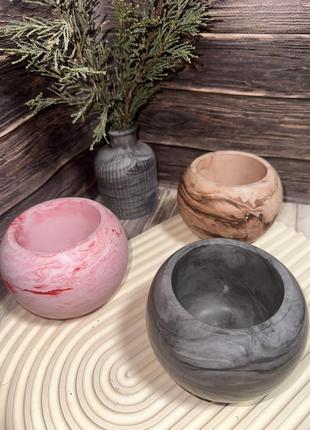 Кашпо для свечей, суккулентов, кактусов