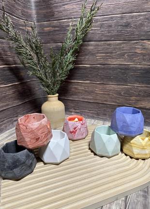 Кашпо для свечей, суккулентов, кактусов