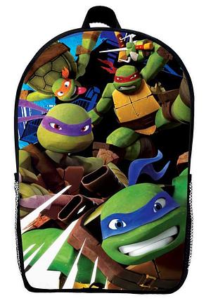 Рюкзак черепашки ніндзя дитячий (gear bag tn mini 09) чорний, 29 х 21 х 9 см