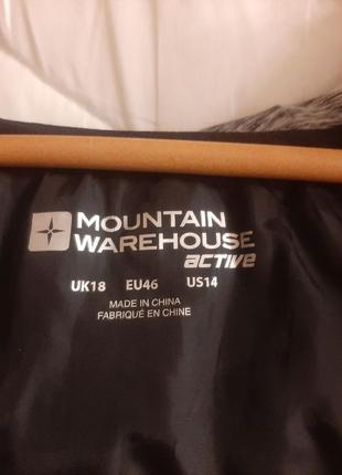Куртка mountain warehouse active packed жіноча стьобана утеплена чорно-сіра4 фото