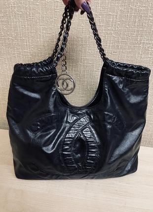 Chanel сумка шоппер, италия, кожа2 фото