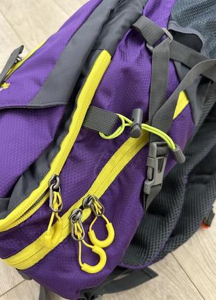 Туристический трекинговый походный рюкзак hutianlang 40l фиолетовый