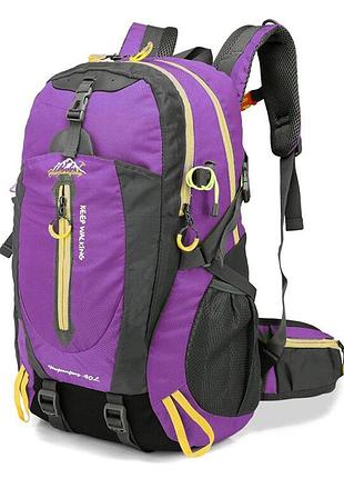 Туристический трекинговый походный рюкзак hutianlang 40l фиолетовый