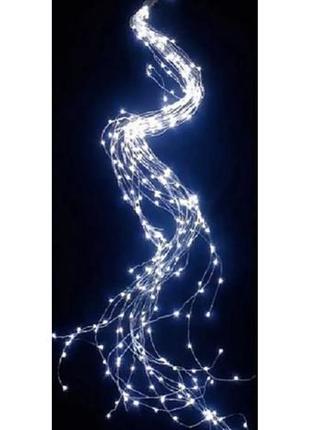 Гирлянда лучи росы или конский хвост/гирлянда свет белый от сети 2 м,200 led,10 нитей3 фото