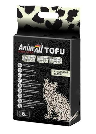 Animall tofu — наповнювач енімал класик для туалету 2,6 кг/6л