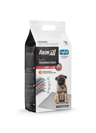 Пелюшки для собак з активованим вугіллям, 60 х 90 см, animall puppy training pads