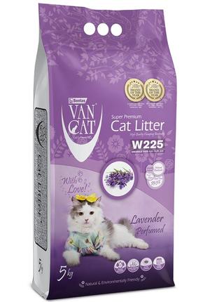 Бентонітовий наповнювач vancat lavender для туалету, 5 кг