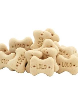 Ласощі "lolopets" для собак кісточки ванільні "s" 3 кг