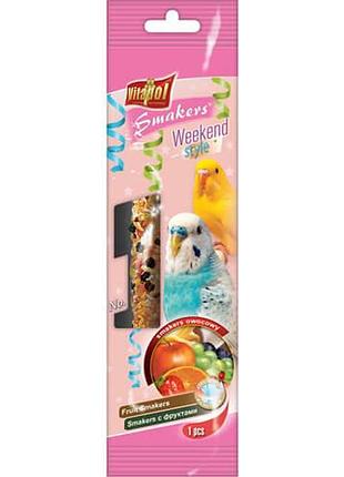 Колба vitapol smakers weekend style для хвилястих папуг, фруктовий, 45 г