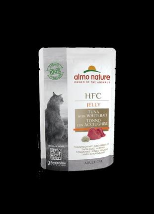 Almo nature hfc dog natural 95 г (смугастий тунець і тріска)