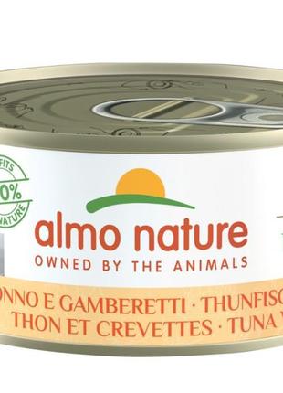 Almo nature hfc cat natural, 150 г  для
 кошек тунец креветка