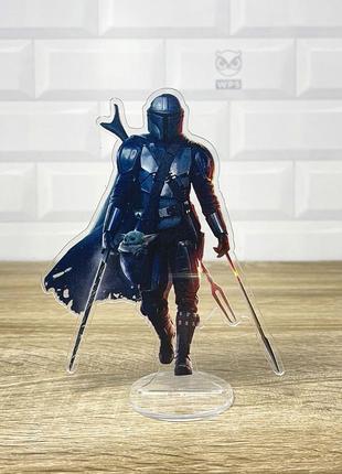 Акриловая коллекционная фигурка  мандалорец the mandalorian 1 17 cм