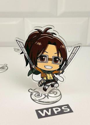 Акрилова колекційна фігурка чібі chibi атака титанів ханджи зое 10 см