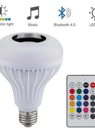 Bluetooth лампочка с динамиком и пультом ду abc3 фото