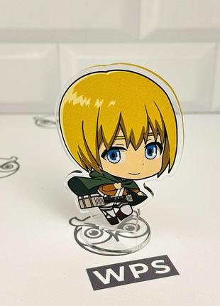 Акрилова колекційна фігурка чібі chibi атака титанів армін арлерт 10 см