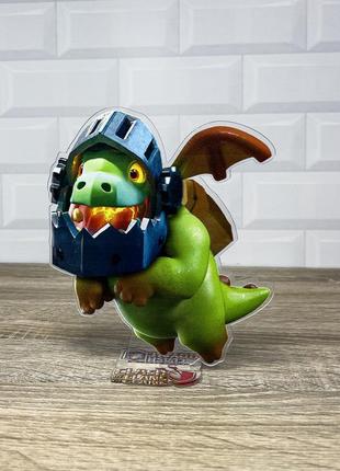 Акрилова колекційна фігурка clash of clans, clash royale персонаж полум'яний дракон 17 см