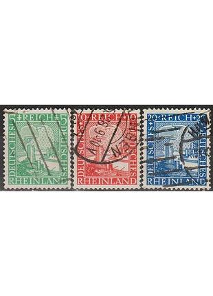 1925 - німеччина - 1000 років рейнланда mi.372-74 _2,40 євро