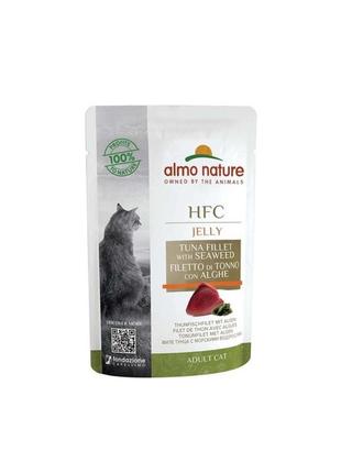 Almo nature hfc cat jelly пауч 55 г (тунець і мальок)