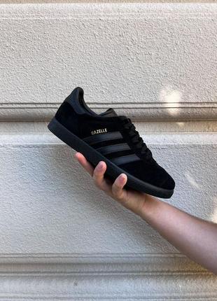 Adidas gazelle black кроссовки