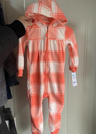 Ромпер флісовий для дівчинки carter’s
