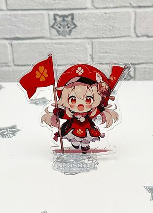 Акриловая коллекционная фигурка chibi геншин импакт - genshin impact кли 1 10 см