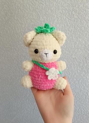 Плюшевая игрушка клубничный мишка