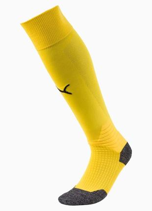 Гетры puma liga core желтые. размер 43-46. футбольные гетры желтые