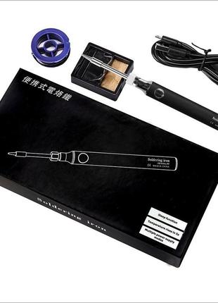 Беспроводной аккумуляторный паяльник на 5в 8 вт с тремя режимами температуры 330-450 градусов