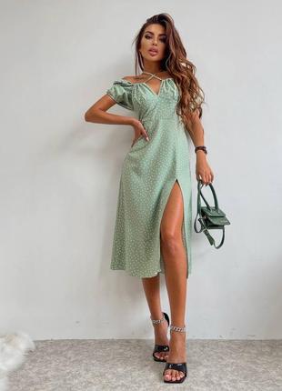 Сукня софт горошок10 фото