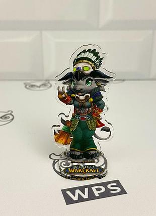 Акрилова колекційна фігурка world of warcraft чібі chibi таурен 10 см