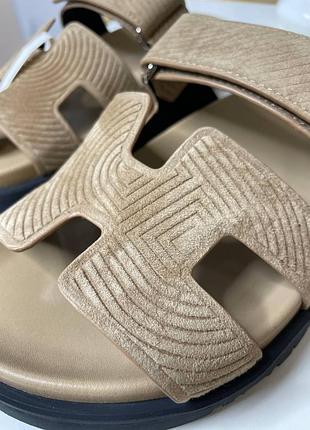 Шлепанцы, шлепки, босоножки в стиле hermes chypre