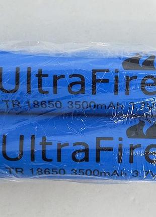 Акумулятор комплект 2 штуки 18650 3.7 v 3500 mah реально біля 1400 mah батарея li-ion ultrafire
