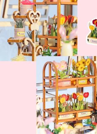 Уцінка! прим'ята коробка! бук нук садовий дім book nook garden house diy інтер'єрний конструктор m023133 фото