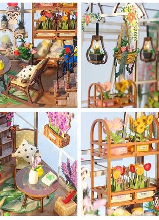 Уцінка! прим'ята коробка! бук нук садовий дім book nook garden house diy інтер'єрний конструктор m023134 фото