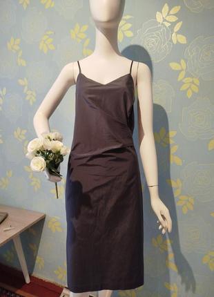 Шовкова сукня- міді  в білизняному стилі від max mara