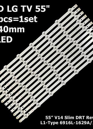 Led підсвітка tv lg 55" 6916l-1741a 55lb673v-zb,55lb675v-za, 55lb677v-zc, 55lb679v-zf, 55lb690v-za 12шт