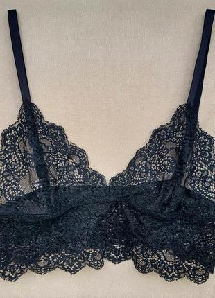 Черный кружевной бралет victoria’s secret