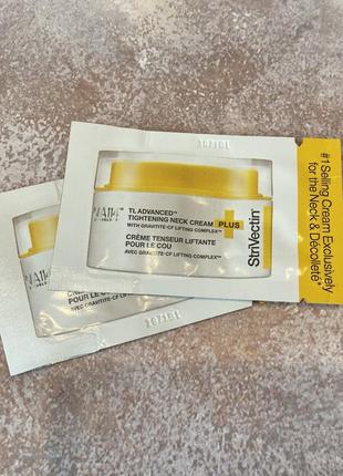 Strivectin - tighten & lift tl advanced tightening neck cream plus - укрепляющий крем-лифтинг для шеи и декольте, 1 ml
