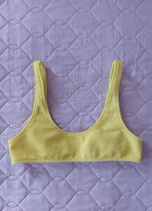 Лимонний купальний топ, верх від купальника topshop, р. 38-40, 92а