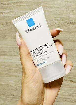 Зволожуючий матуючий себорегулюючий крем la roche-posay effaclar mat