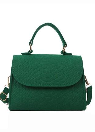 Зелена жіноча сумочка клатч