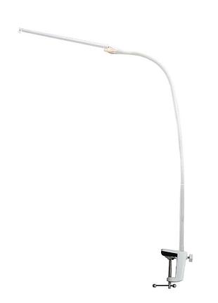 Настольная led лампа lesko m-006 white светодиодная гибкая зажимная с поворотным кронштейном