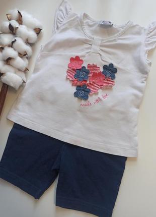 Комплект на девочку 3-4-5 р. ф тболка шорты