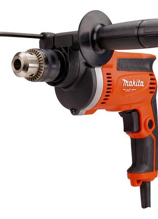 Професійна дриль електрична ударна (електродриль) makita m8100kx2 + аксесуари : 710 вт, 1.3-13 мм сверло