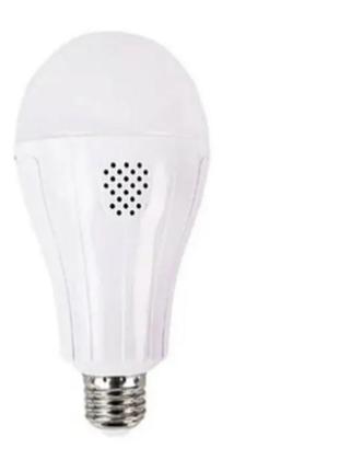 Светодиодная led лампочка на 2х аккумуляторах формат 18650 15 w, e27