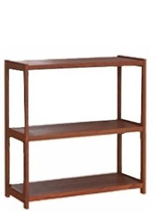 Дерев'яний стелаж (етажерка) е-63 три полиці вільхаскіф