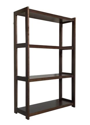 Дерев'яна етажерка (стелаж) е-64 чотири полиці горіх скіф