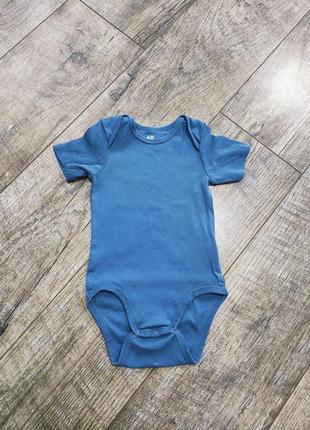 Боді, бодік з коротким рукавом, h&m, р. 80-86, 12-18міс., довжина 44см
